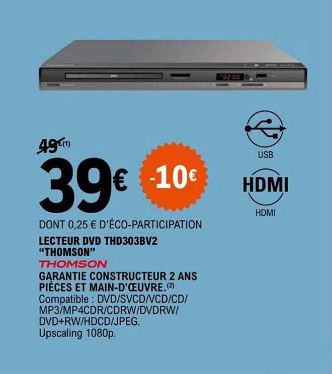 lecteurs dvd thd303bv2 "thomson"