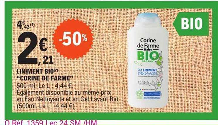 liniment bio "corine de farme"