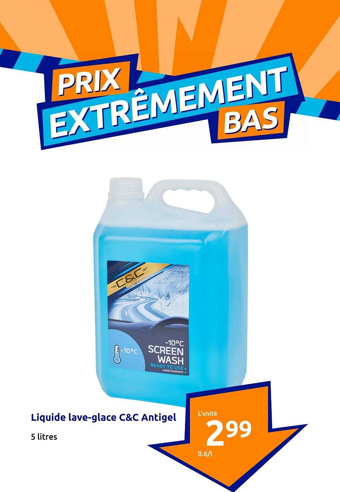 liquide lave-glace c&c antigel