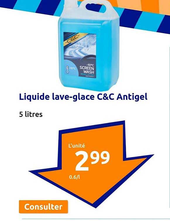 liquide lave-glace c&c antigel