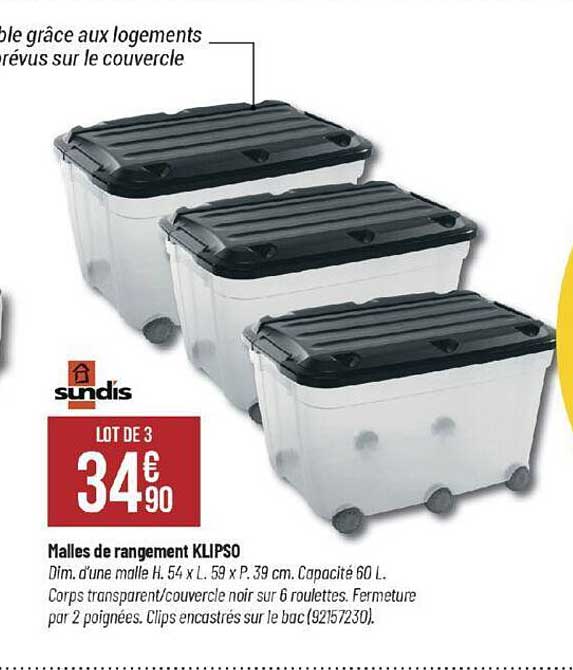 mailles de rangement klipso sundis