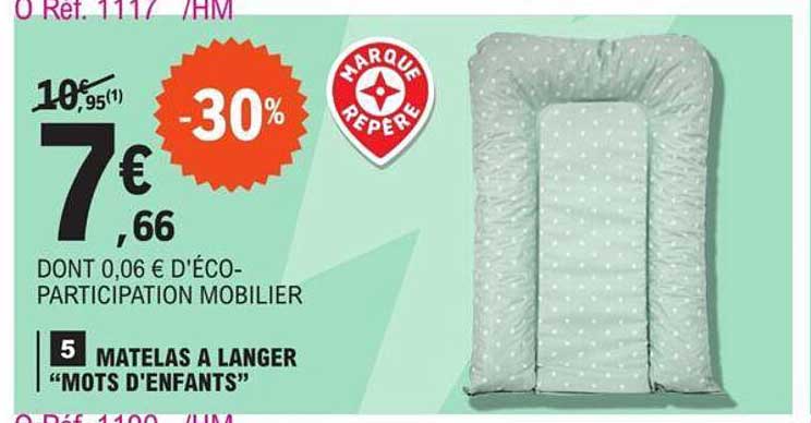 matelas à langer mots d'enfants