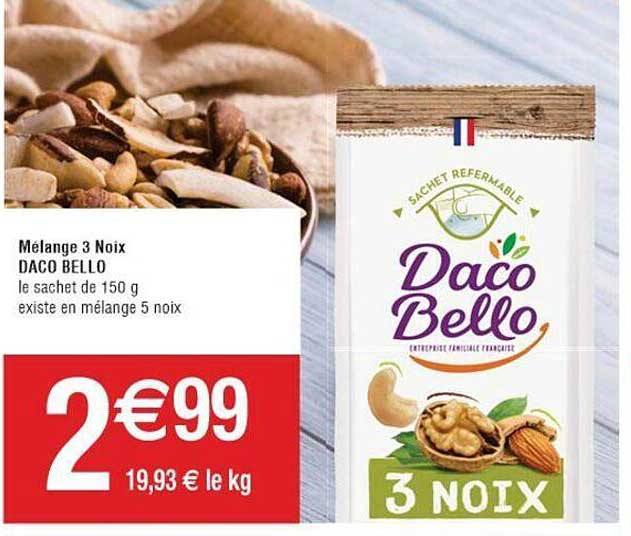 mélange 3 noix daco bello