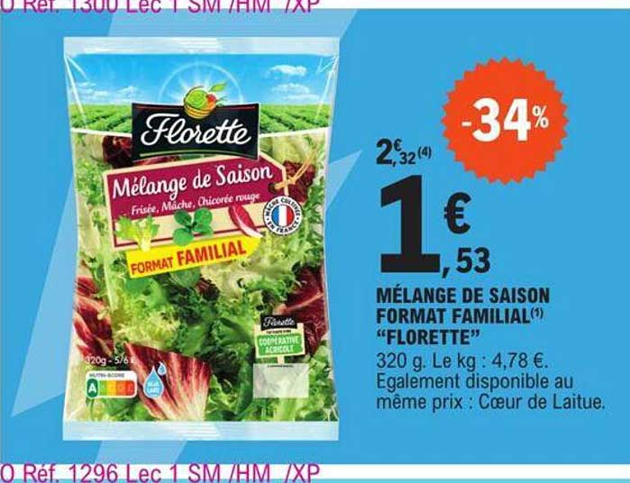 mélange de saison format familial florette