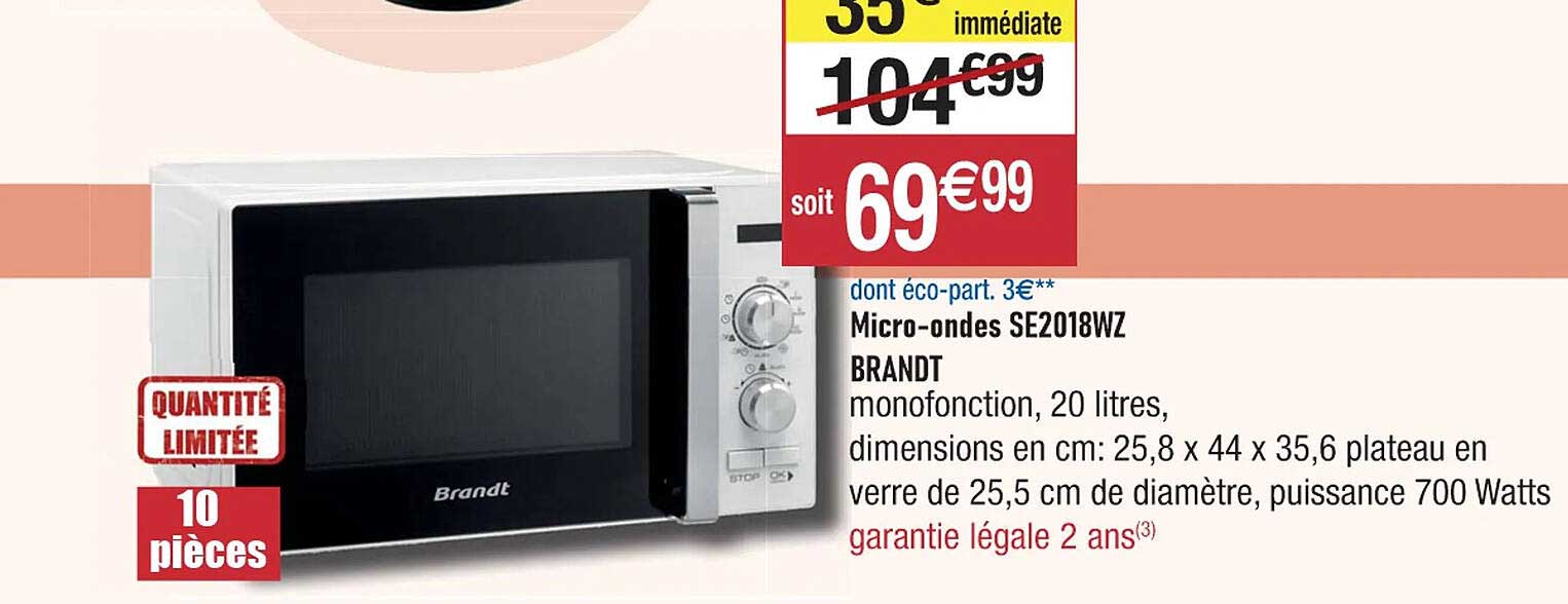 micro-ondes se2018wz brandt