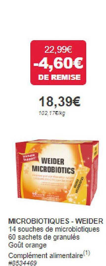 Microbiotiques - Weider