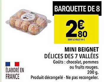 mini beignet délices des 7 vallées