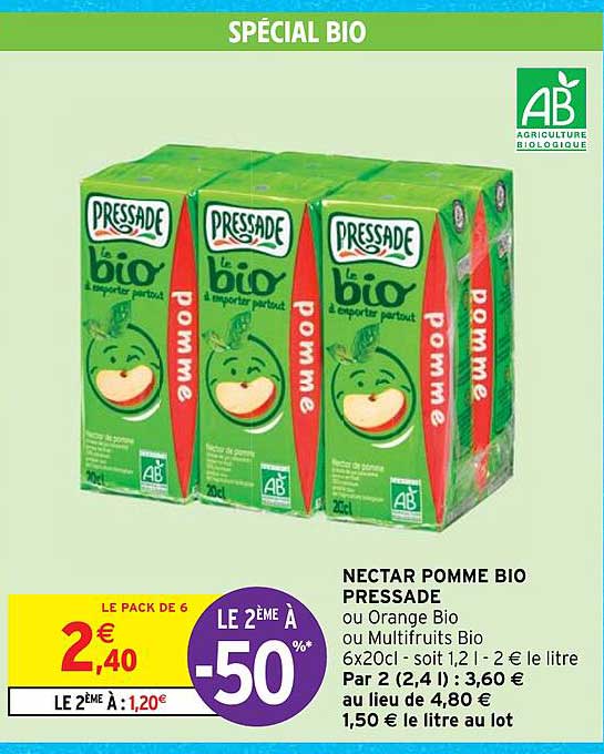Nectar Pomme Bio Pressade