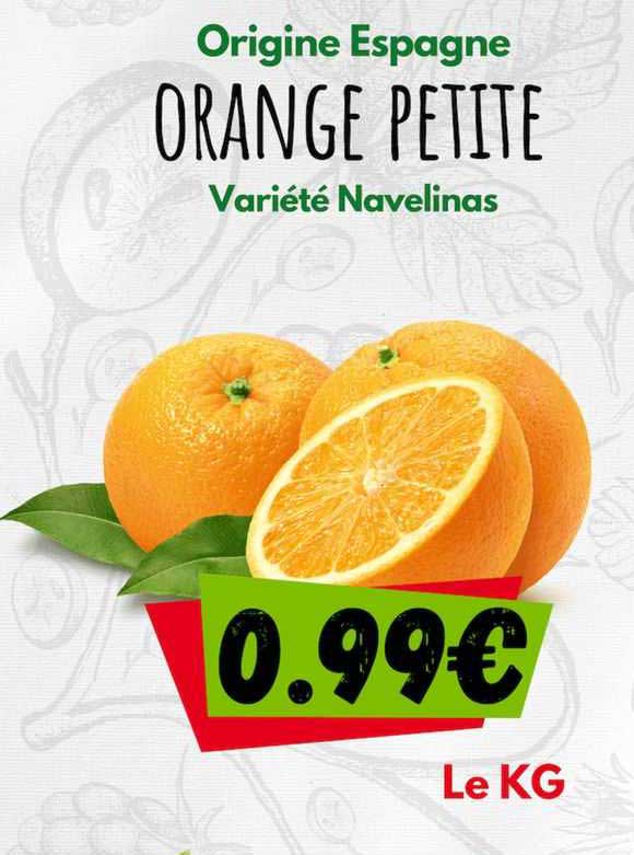 orange petite variété navelinas