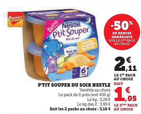 p'tit souper du soir nestlé