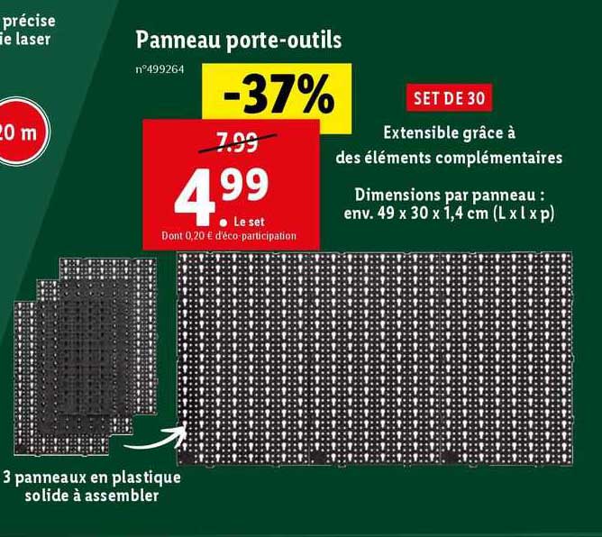 panneau porte-outils