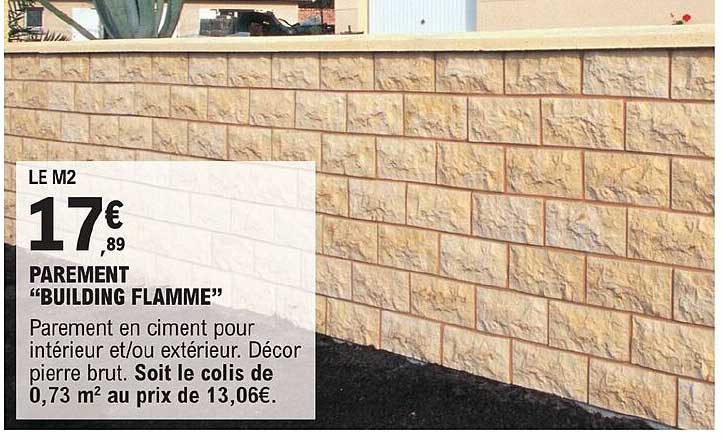 Parement Bulduing Flamme