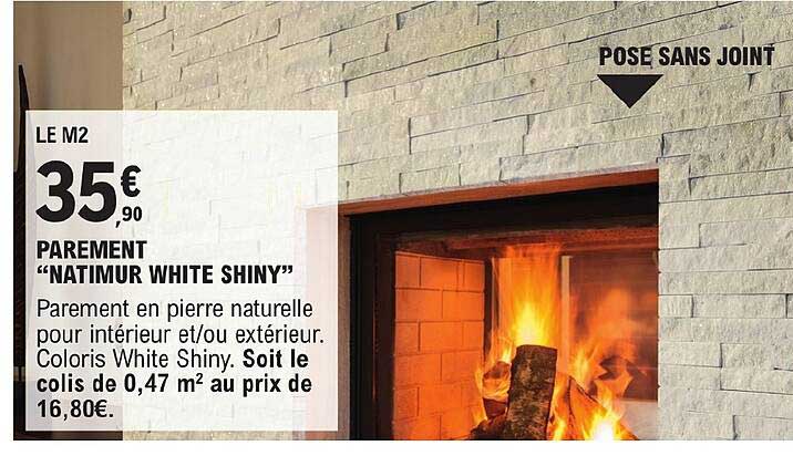 parement natimur white shiny