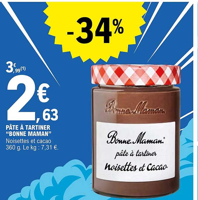 pâte à tartiner bonne maman