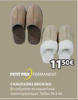 petit prix permanent chaussons brokind
