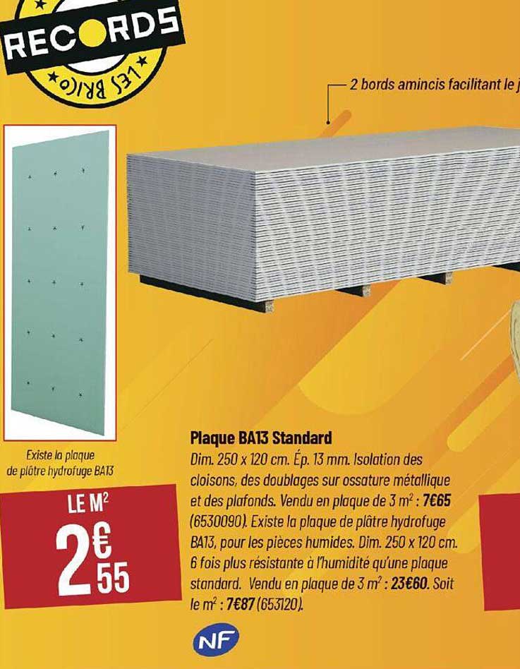 Plaque Ba13 Standard