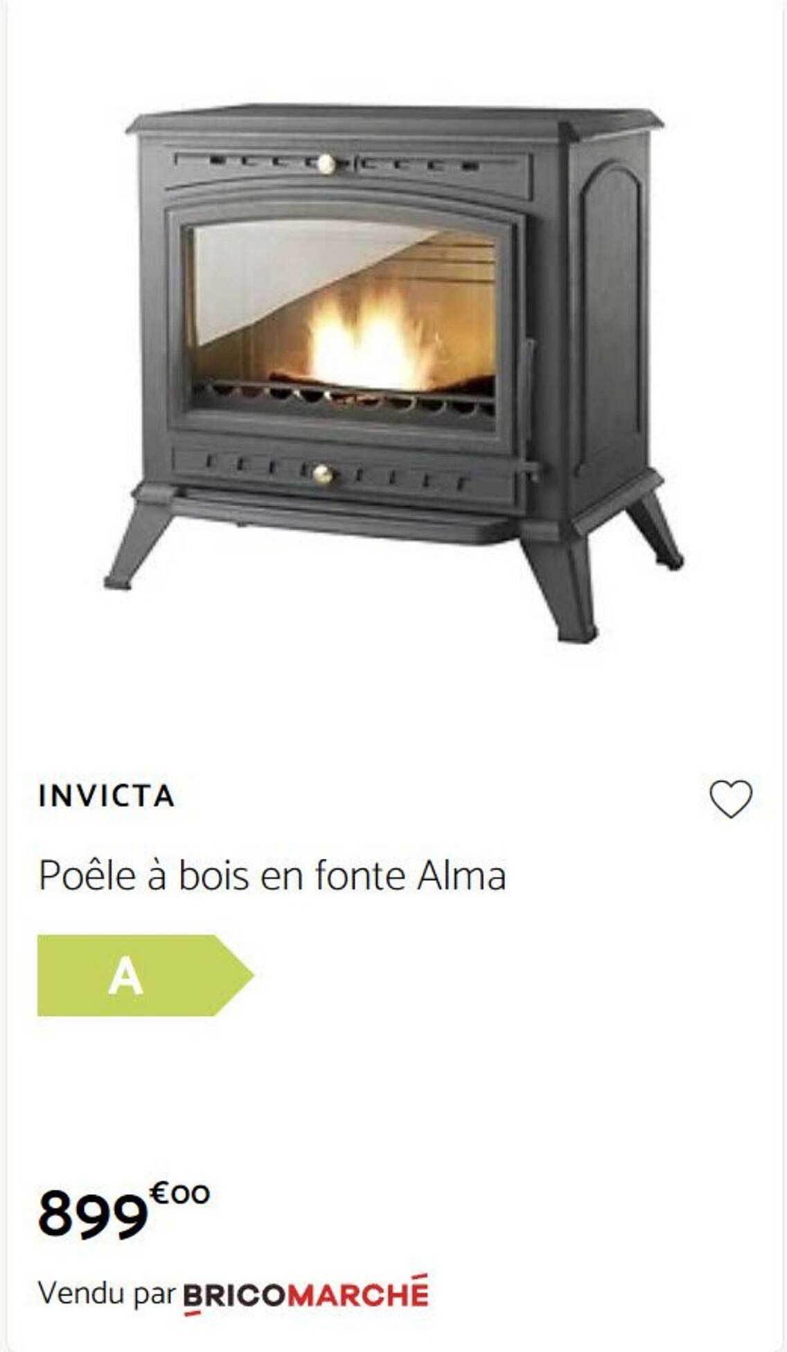 Poêle à Bois En Fonte Alma Invicta