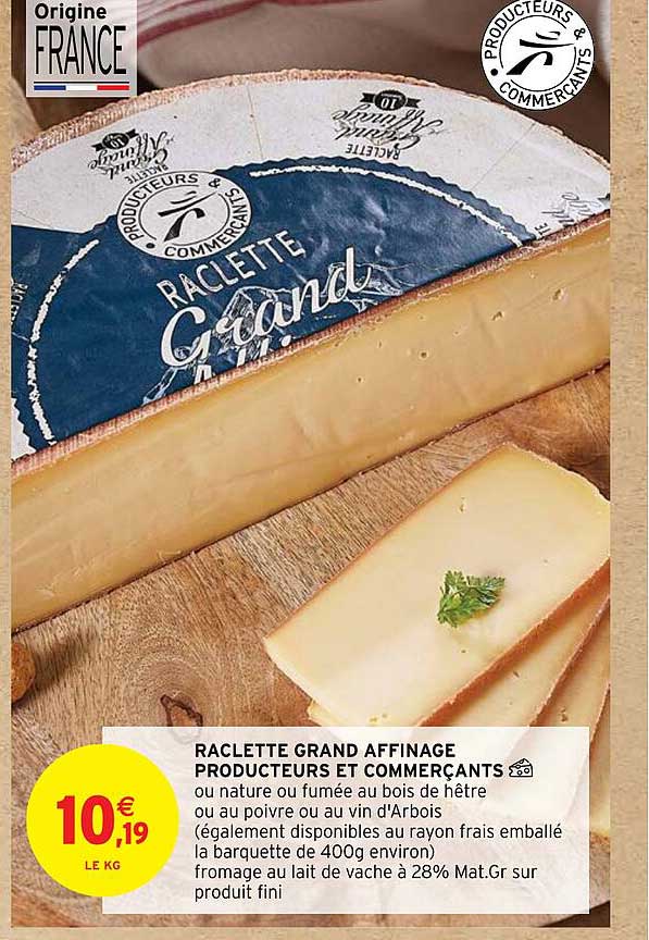 raclette grand affinage producteurs et commerçants