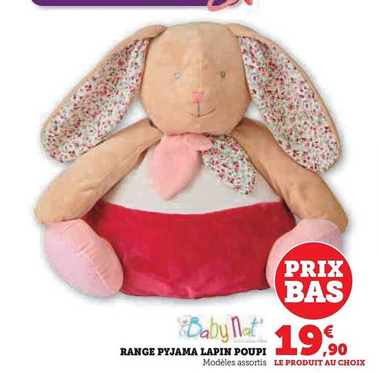 range pyjama lapin poupi baby nat'
