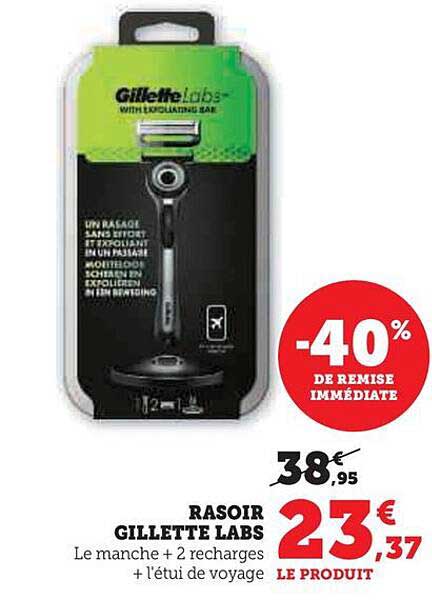 rasoir gillette labs