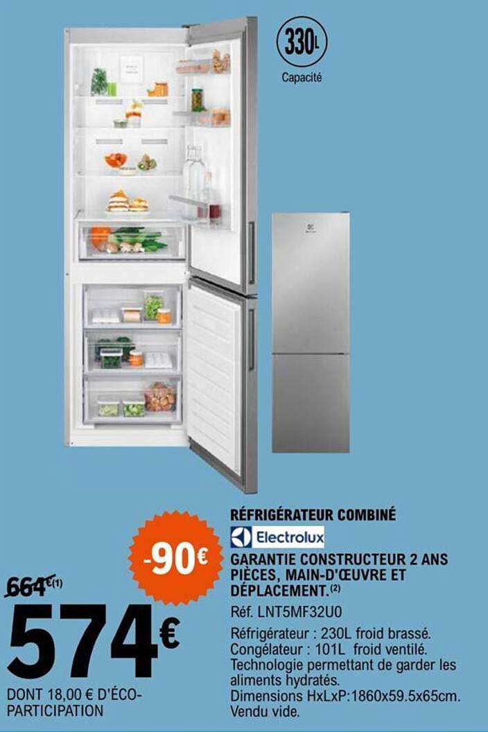Réfrigérateur Combiné Electrolux