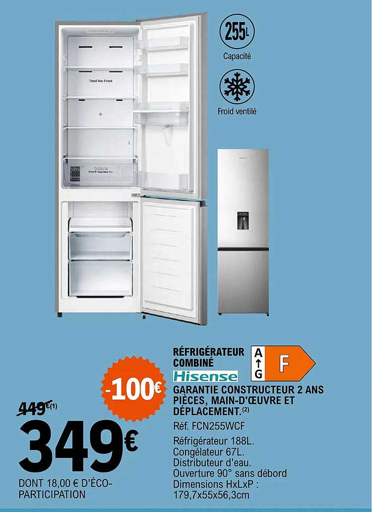 Réfrigérateur Combiné Hisense