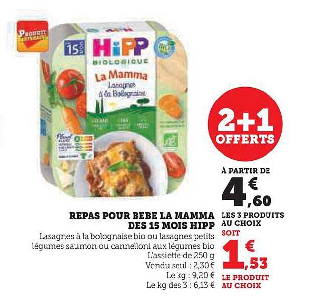 repas pour bébé la mamma dès 15 mois hipp