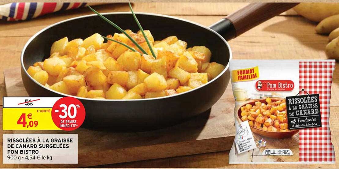 Rissolées à La Graisse De Canard Surgelées Pom Bistro