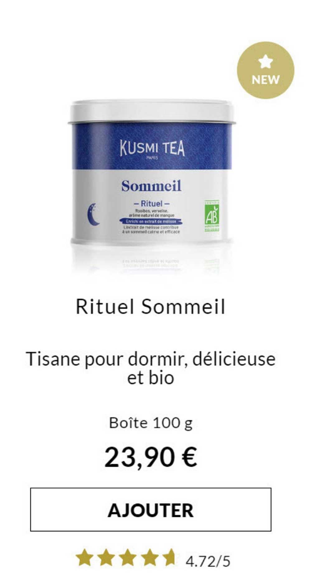 rituel sommeil tisane pour dormir, délicieuse et bio