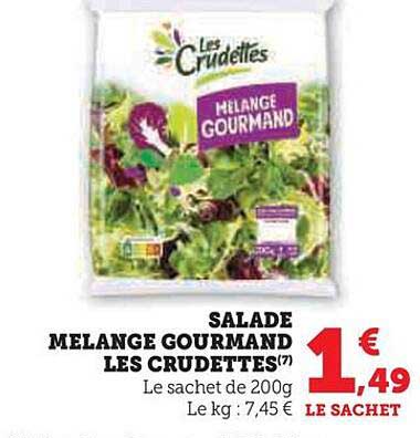 Salade Mélange Gourmand Les Crudettes