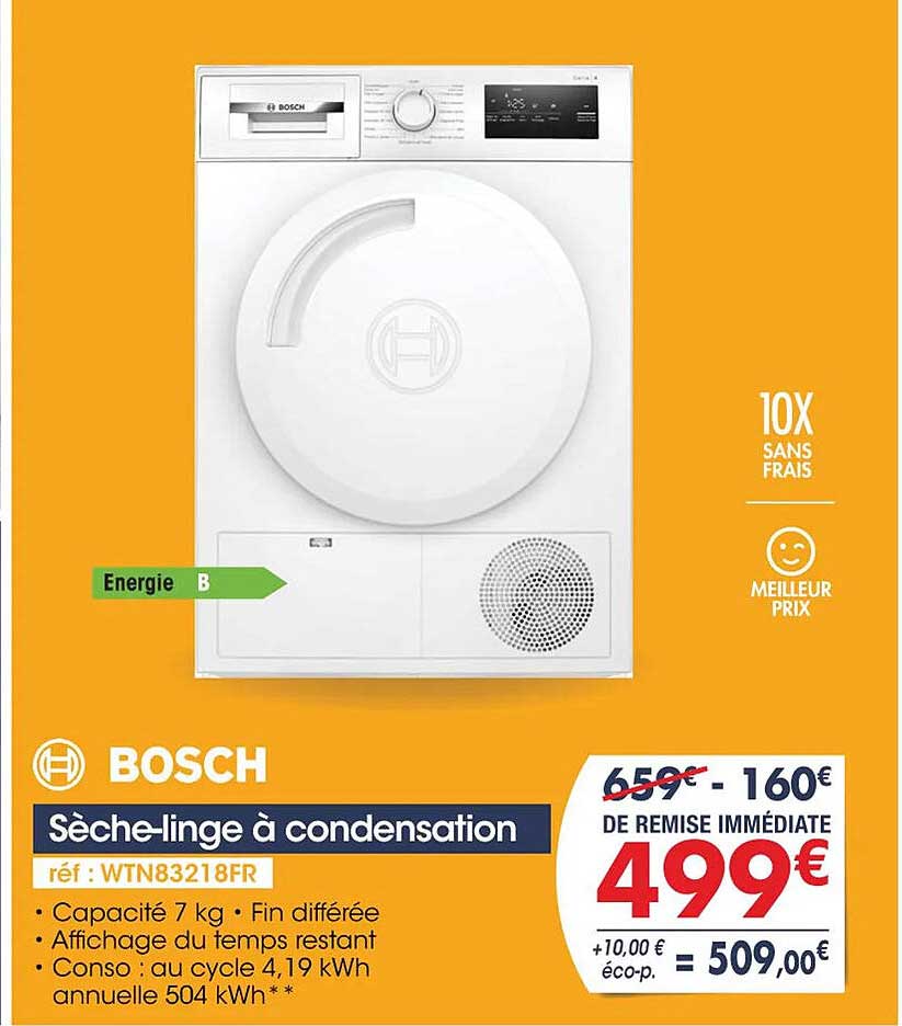 sèche-linge à condensation bosch