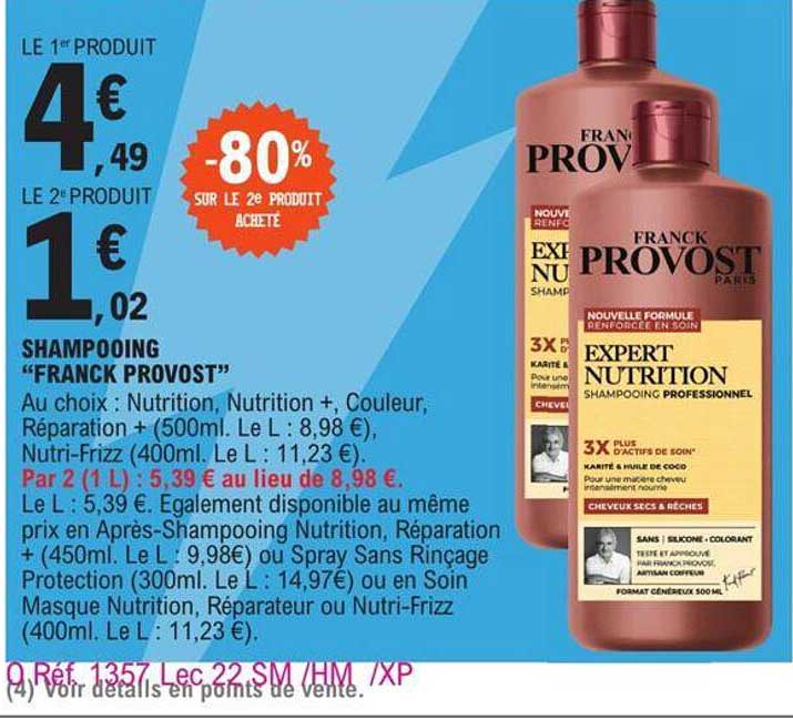 shampooing franck provost