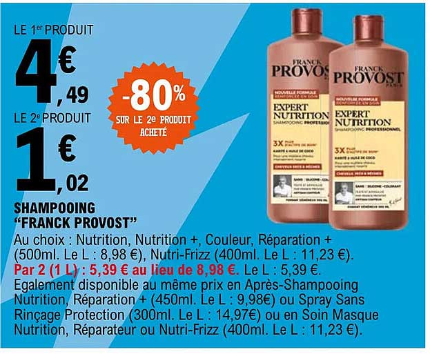 shampooing franck provost
