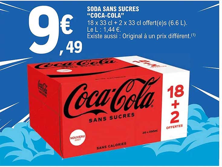 soda sans sucres coca-cola