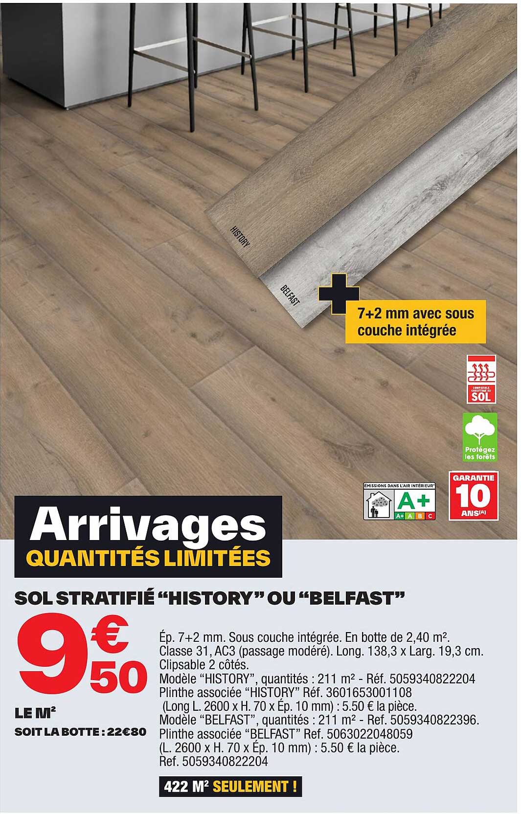 sol stratifié "history" ou "belfast"