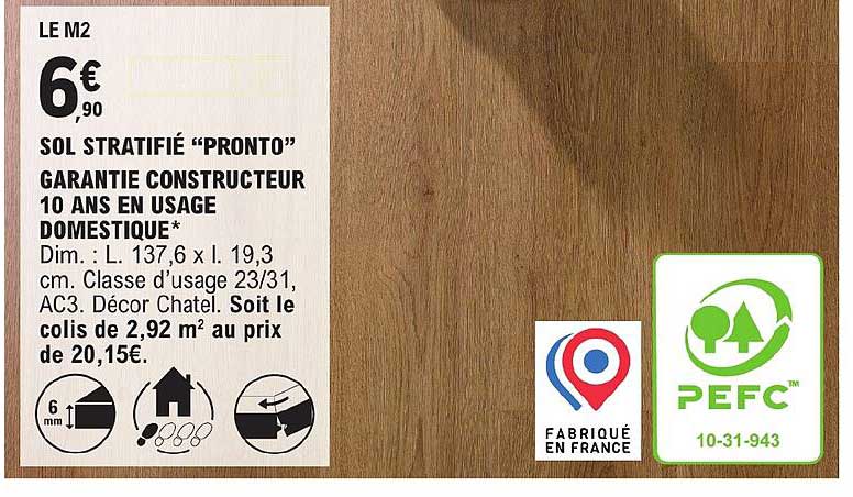 sol stratifié "pronto"