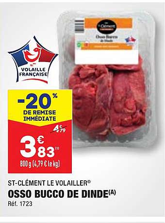 st-clément le volailler osso bucco de dinde