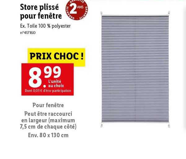 store plissé pour fenêtre