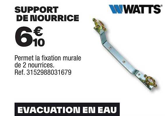support de nourrice watts