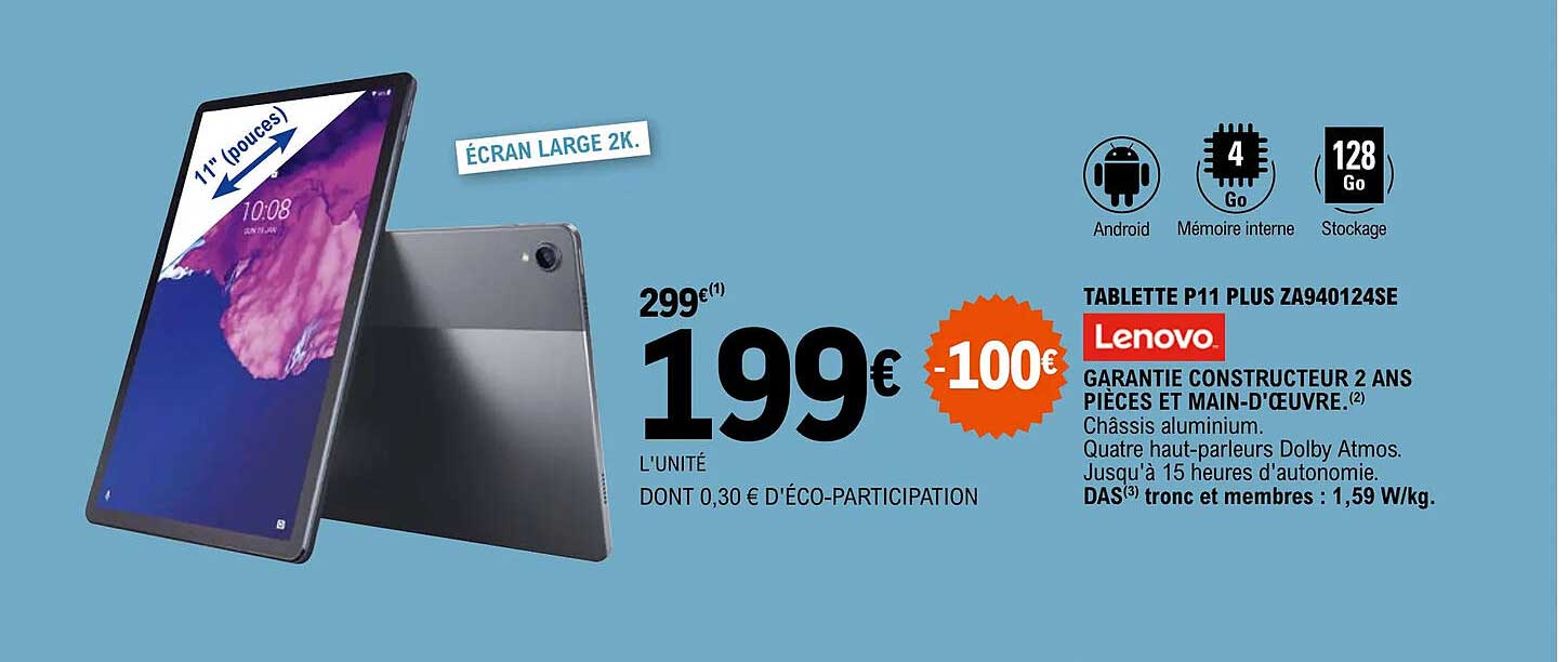 tablette p11 plus lenovo