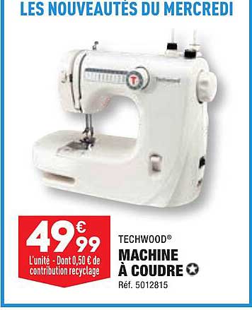 techwood machine à coudre