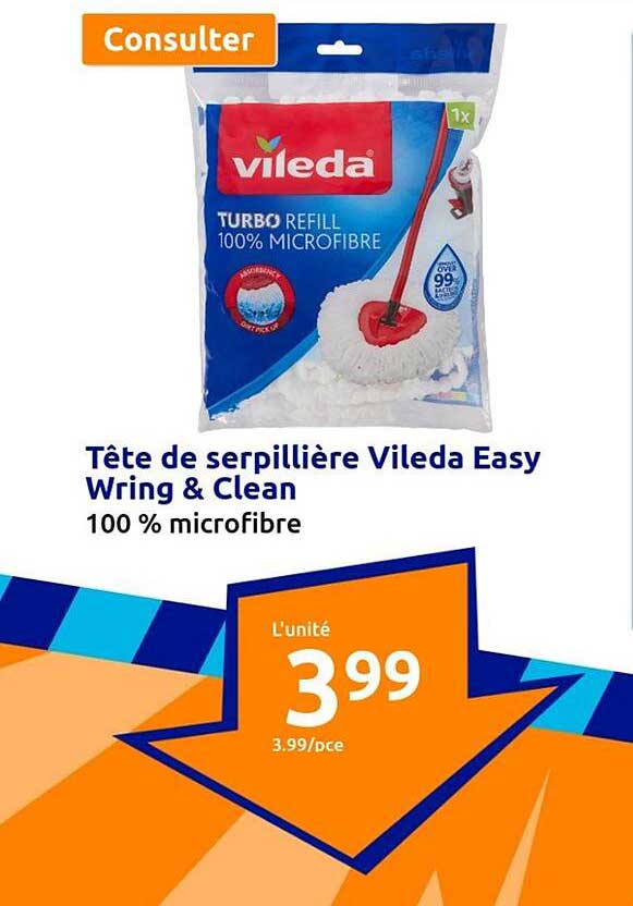 tête de serpillière vileda easy wring & clean