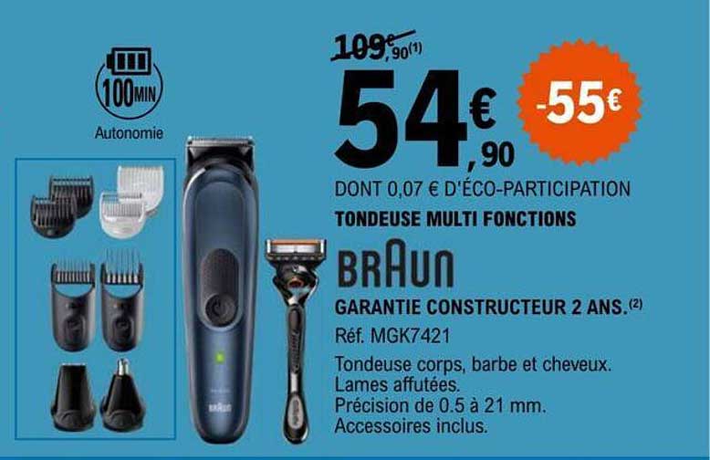 tondeuse multi fonctions braun