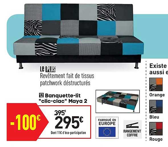 banquette lit clic clac maya 2