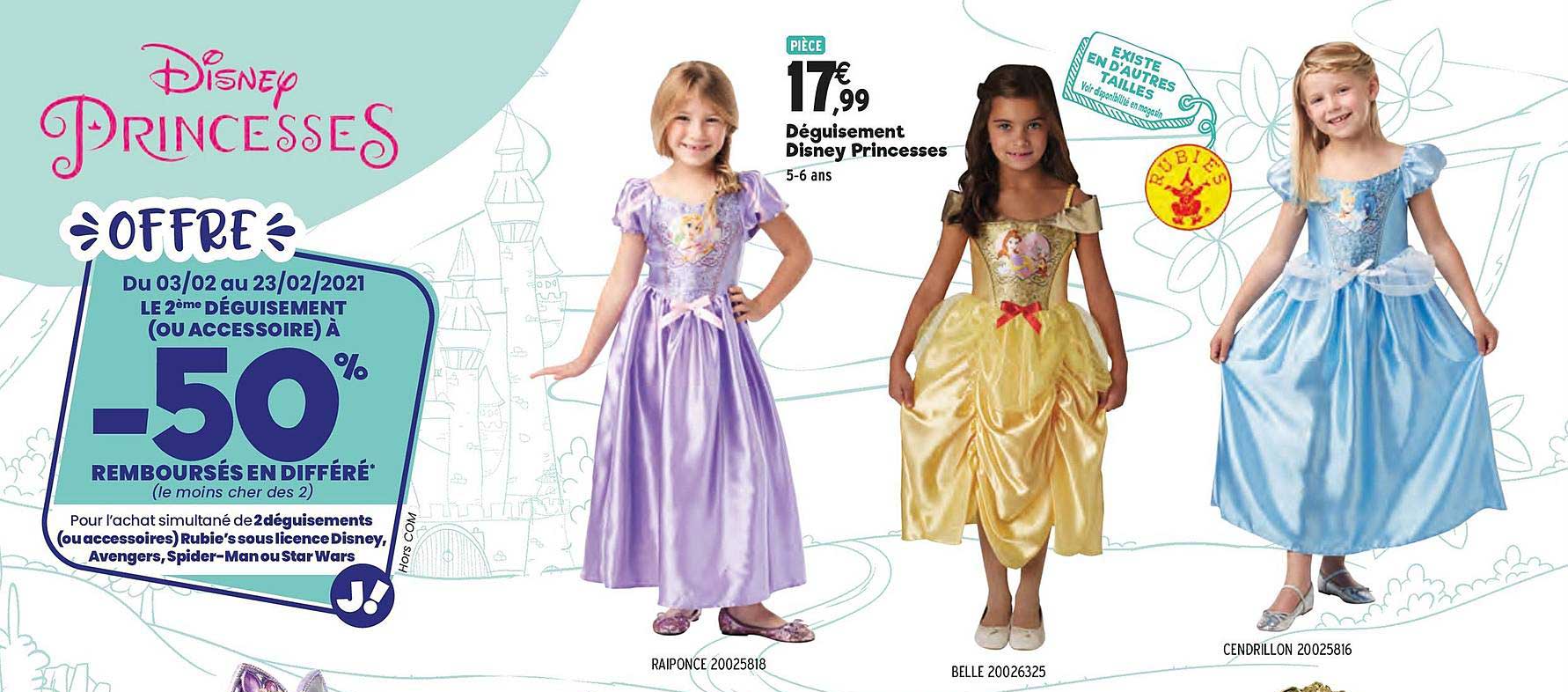 Déguisement Disney Princesses