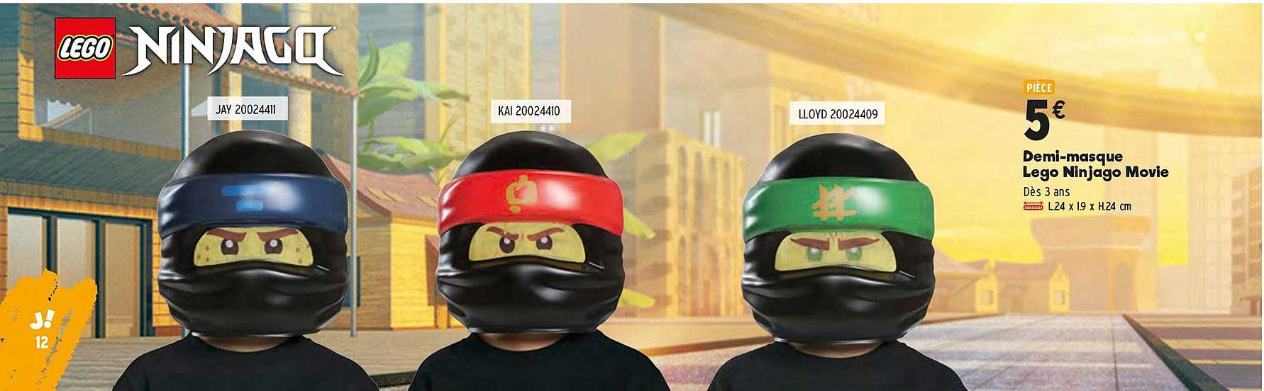 demi-masque lego ninjago movie