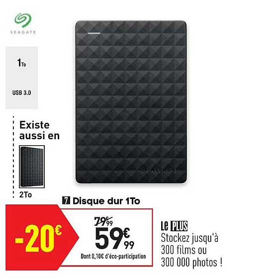 disque dur 1to seagate