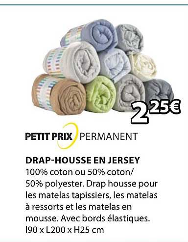 drap-housse en jersey