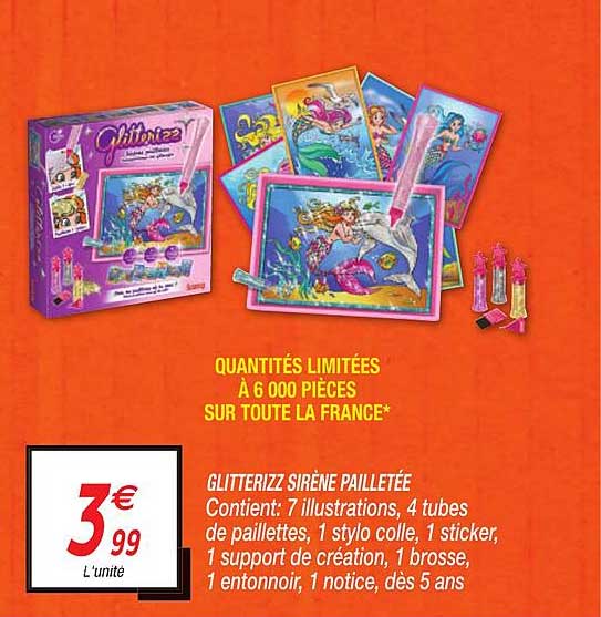 glitterizz sirène pailletée