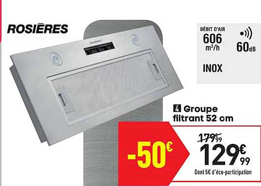 groupe filtrant 52 cm rosières